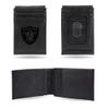 Rico Industries Laser Engraved Front Pocket Wallet, Oakland Raiders Black view 1