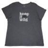 Columbia Women's Short Sleeve Keep it Wild Tee; Gray (1X) view 1