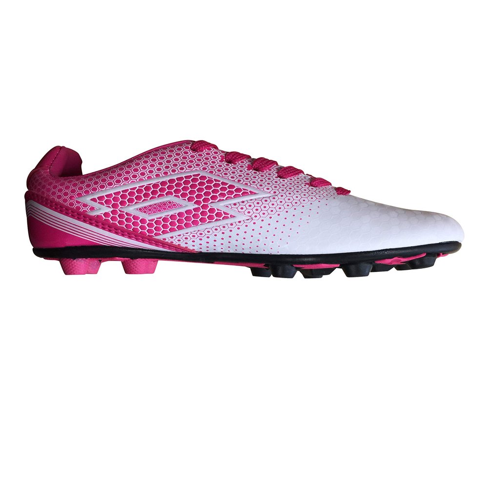 Lotto Spectrum Fg White/Pink Soccer Shoes Size 5