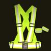 Yerwal Children's Safety Reflective Night Running Gear Vest with Wrist Strap - Elastic, Adjustable, High Visibility Kids' Reflective Vest for Walking, Running, Cycling, Climbing and Camping (Green) view 3