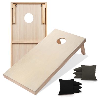 Tailgating Pros Premium Cornhole Game - Regulation or Tailgating Size Corn Hole Boards w/Corn Filled Bags & Optional LED Lights