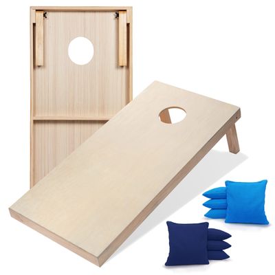 Tailgating Pros Premium Cornhole Game - Regulation or Tailgating Size Corn Hole Boards w/Corn Filled Bags & Optional LED Lights