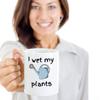 I wet my plants - Funny garden lover gardening watering can coffee mug gift - horticulture hobby gag gifts - Sold only by Saroth design view 3