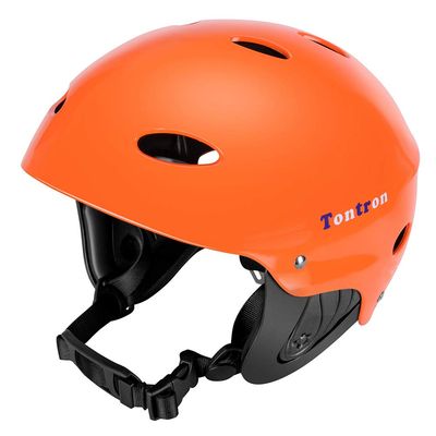 Tontron Adult Whitewater Kayaking Canoeing Watersports Helmet (Glossy Citrus, Medium)