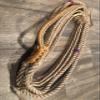 Bull Rope Tan Poly Pro 9x7 RH 7/8" x 1" - EPT Bull Ropes Bull Riding Rope 16' view 1