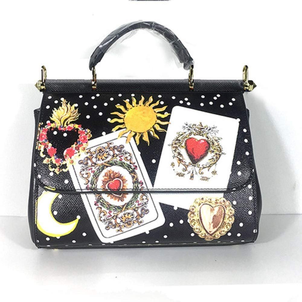 Nal Sur Luxury Italy Brand Ethnic Flower Print Bag Leather Lady Handbag Women's Colorful Shoulder Bag