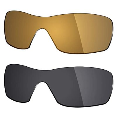 Mryok 2 Pair Polarized Replacement Lenses for Oakley Dart Sunglass - Options