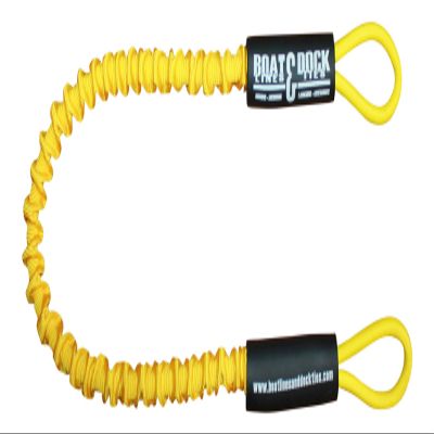 Boat Lines & Dock Ties Specialty Personal Watercraft Docking Bungee Line (Yellow, 48 inch)