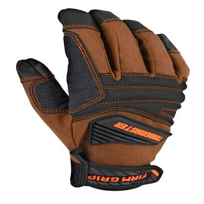 Firm Grip Trademaster Size Large Duck Canvas Gloves tan Touchscreen Compatible