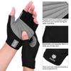 FitsT4 Sports Half Finger Padded Palm Gloves for Diving, Sailing, Jet Skiing, Stand-UP Boarding, Kayaking and Water Skiing, Suitable for Men&Women&Youth Black S view 3
