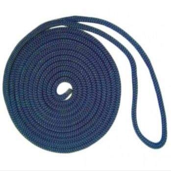 USR Rope Nylon Double Braided Dock Line 1/2" x 15' Navy Mooring Boat