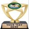 Crown Awards Graduation Trophies with Custom Engraving, 6" Personalized Graduate Trophy On Black Base 10 Pack Prime view 1
