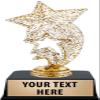 Crown Awards Star Trophies with Custom Engraving, 6" Personalized Gold Glitter Rocket Star Trophy On Black Base 10 Pack view 1