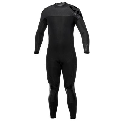 BARE 5MM Revel Men's Full Wetsuit | Combines Comfort and Flexibility | Made from a Blend of Neoprene and Laminate | Designed for All Watersports Including Scuba Diving and Snorkeling | Grey S