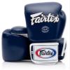 Fairtex BGV1 Muay Thai Boxing Training Sparring Gloves for Men, Women, Kids| Premium Quality, Light Weight & Shock Absorbent 8 oz Boxing Gloves -Blue/Black/White view 1