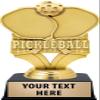 Crown Awards Pickleball Trophies with Custom Engraving, 6" Personalized Pickleball Trophy On Black Base 50 Pack view 1