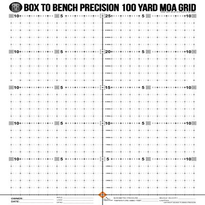 100 Yard MOA Grid (10 Pack)