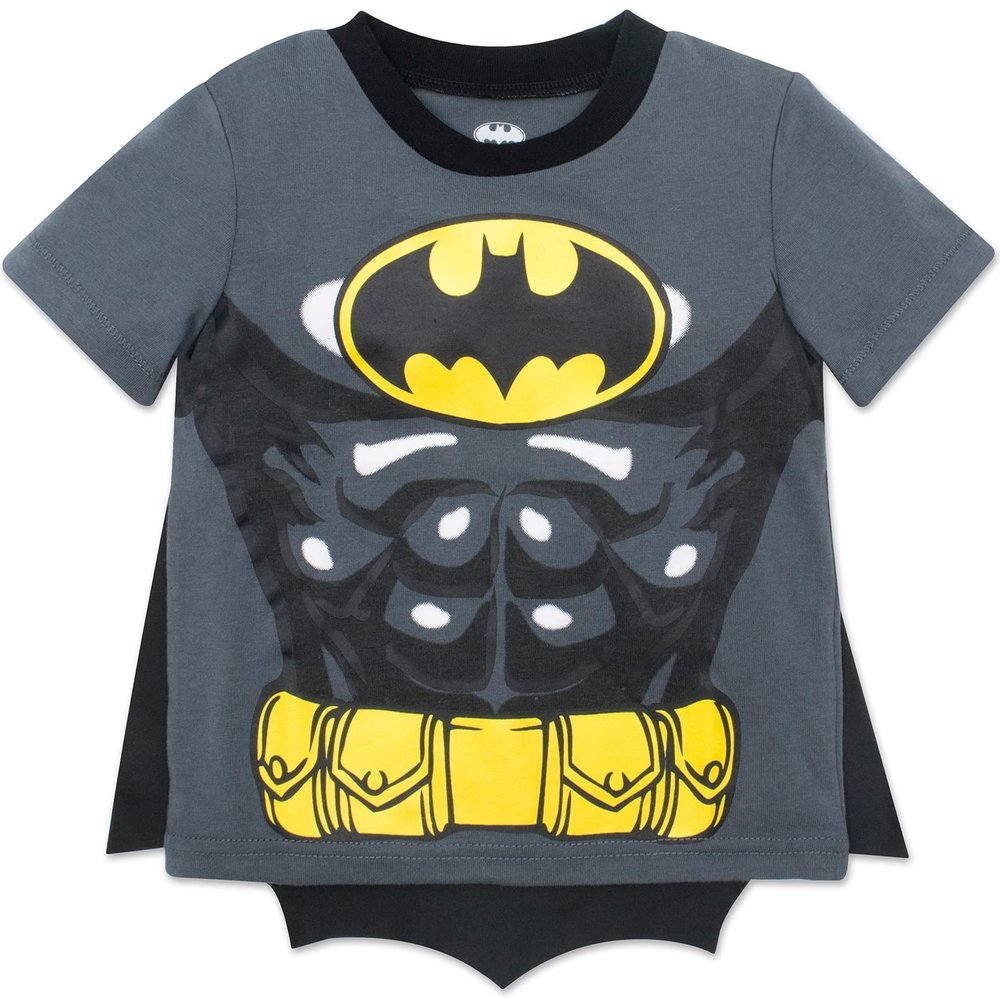 Warner Bros. DC Comics Justice League Batman Little Boys Cosplay T-Shirt and Cape 6