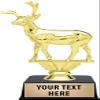 Crown Awards Deer Buck Trophies with Custom Engraving, 6" Personalized Deer Buck Trophy On Black Base 5 Pack Prime view 1