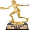 Crown Awards Racquetball Trophies with Custom Engraving, 6" Personalized Female Racquetball Trophy On Black Base 5 Pack Prime view 1