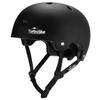 TurboSke Skateboard Helmet, BMX Helmet, Multi-Sport Helmet, Bike Helmet for Kids, Youth, Men, Women (Black, S/M (20.5"-22.8")) view 1