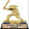 Crown Awards Baseball Trophies with Custom Engraving, 6" Personalized Girls Baseball Trophy On Black Base 10 Pack view 1