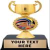 Crown Awards Art Trophies with Custom Engraving, 6" Personalized Artist Palette Art Award Trophy On Black Base 50 Pack view 1