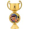 Crown Awards Art Trophies with Custom Engraving, 6" Personalized Artist Palette Art Award Trophy On Black Base 50 Pack view 2