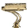 Crown Awards School Bus Trophies with Custom Engraving, 4.75" Personalized Gold School Bus Trophy On Black Base 5 Pack Prime view 2