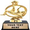 Crown Awards Soccer Trophies with Custom Engraving, 6" Personalized Gold Soccer Player Male Trophy On Black Base 10 Pack view 1