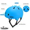 TurboSke Skateboard Helmet, BMX Helmet, Multi-Sport Helmet, Bike Helmet for Kids, Youth, Men, Women (Blue, S/M (20.5"-22.8")) view 3