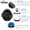 TurboSke Skateboard Helmet, BMX Helmet, Multi-Sport Helmet, Bike Helmet for Kids, Youth, Men, Women (Blue, S/M (20.5"-22.8")) view 4
