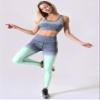 Women's Workout Training Leggings Ombre Space Dye Ultrasoft Stretchy Athletic Yoga Pants Tights (Mint, Extra Large) view 4