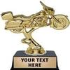 Crown Awards Motorcycle Trophies with Custom Engraving, 6" Personalized Motorcycle Racing Trophy On Black Base 10 Pack view 1