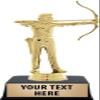Crown Awards Archery Trophies with Custom Engraving, 6" Personalized Male Archery Trophy On Black Base 50 Pack Prime view 1