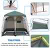 EasyGo Product Shower Shelter  Giant Portable Outdoor Pop UP Camping Shower Tent Enclosure  Changing Room  2 Rooms  Instant Tent  7.5' Tall x 4' Deep x 7.5' Wide, Green view 3