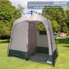 EasyGo Product Shower Shelter  Giant Portable Outdoor Pop UP Camping Shower Tent Enclosure  Changing Room  2 Rooms  Instant Tent  7.5' Tall x 4' Deep x 7.5' Wide, Green view 4