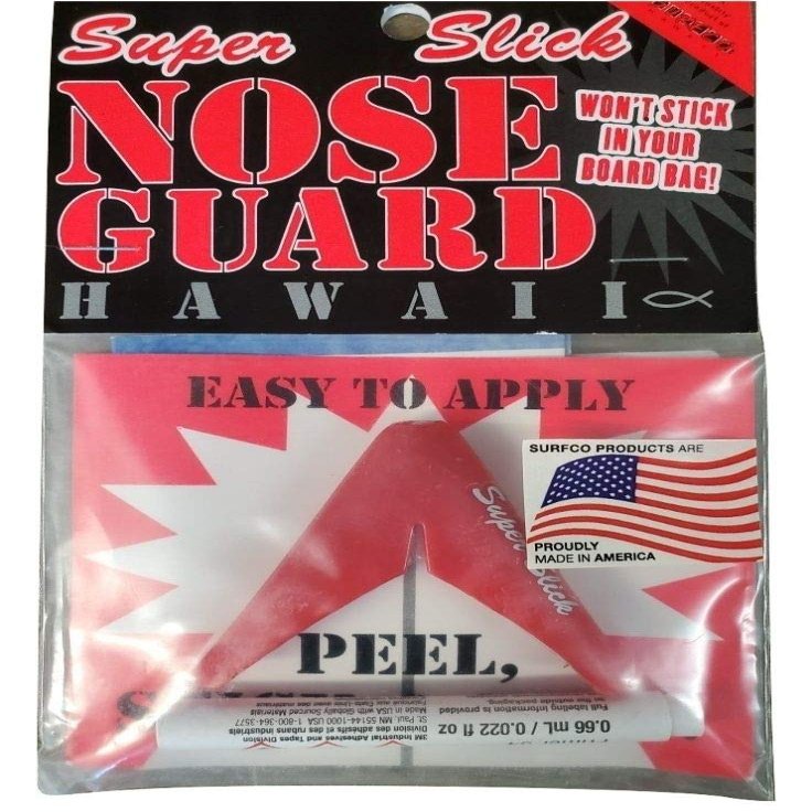 SurfCo Old School Nose Guard Super Slick Red