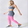 Women's Workout Training Leggings Ombre Space Dye Ultrasoft Stretchy Athletic Yoga Pants Tights (Fuchsia, Extra Large) view 2