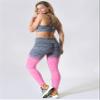 Women's Workout Training Leggings Ombre Space Dye Ultrasoft Stretchy Athletic Yoga Pants Tights (Fuchsia, Extra Large) view 3