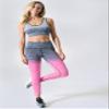 Women's Workout Training Leggings Ombre Space Dye Ultrasoft Stretchy Athletic Yoga Pants Tights (Fuchsia, Extra Large) view 4
