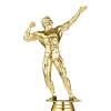 Crown Awards Bodybuilding Trophies with Custom Engraving, 6" Personalized Male Bodybuilder Trophy On Black Base 10 Pack view 2