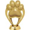 Crown Awards Paw Print Trophies with Custom Engraving, 6" Personalized Gold Paw Print Trophy On Black Base 10 Pack view 2