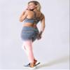 Women's Workout Training Leggings Ombre Space Dye Ultrasoft Stretchy Athletic Yoga Pants Tights (Coral, Extra Large) view 3
