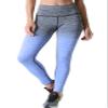 Women's Workout Training Leggings Ombre Space Dye Ultrasoft Stretchy Athletic Yoga Pants Tights (Royal Blue, Extra Large) view 1