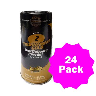 Sun-Glo #2 Speed Gold Shuffleboard Wax(Case of 24)