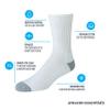 Amazon Essentials Men's Cushioned Moisture Wicking Cotton Crew Socks for Sports, 10 Pairs, White, 13-15 view 2