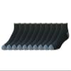 Amazon Essentials Men's 10-Pack Cotton Half Cushioned Ankle Socks, Black, Shoe Size: 12-14 view 1