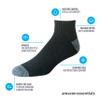 Amazon Essentials Men's 10-Pack Cotton Half Cushioned Ankle Socks, Black, Shoe Size: 12-14 view 2