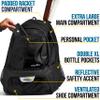 Athletico Premier Tennis Backpack - Tennis Bag Holds 2 Rackets in Padded Compartment | Separate Ventilated Shoe Compartment | Tennis Bags for Men or Women (Black) view 4